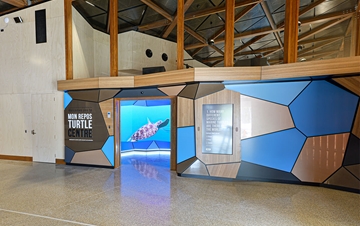 Exhibit entrance at the Mon Repos Turtle Centre